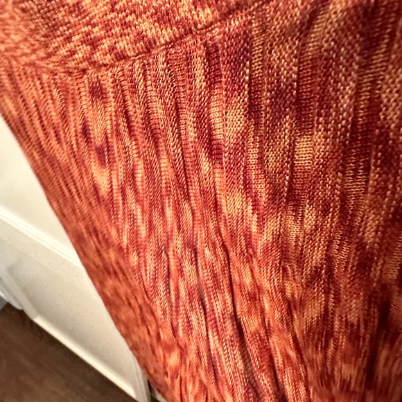 Free People Textured Orange Maxi Skirt - Picture 6 of 8